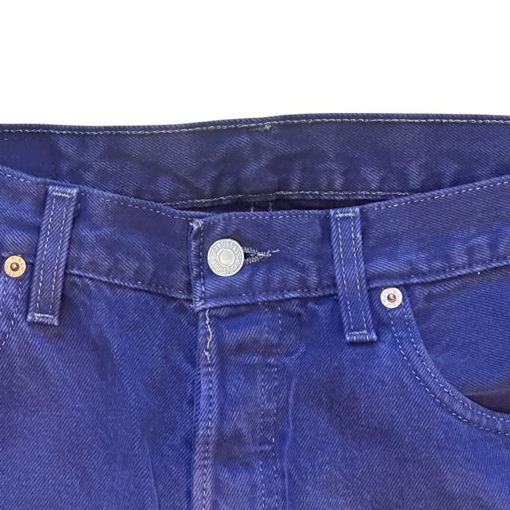 Vintage 1997 Levi’s 501 Purple Denim Made in USA Straight Leg Womens Jeans 33x32 - Picture 8 of 9